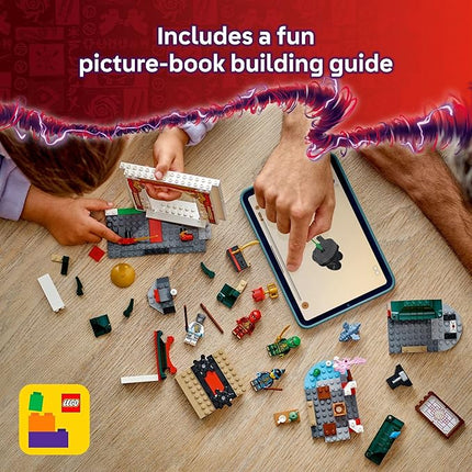 LEGO NINJAGO Ninja Spinjitzu Temple Building Toy Playset - Pretend Play Preschool Ninja Toy for Kids, Boys and Girls, Ages 4+ - with 4 Minifigures - Gift Idea for Birthdays - 71831