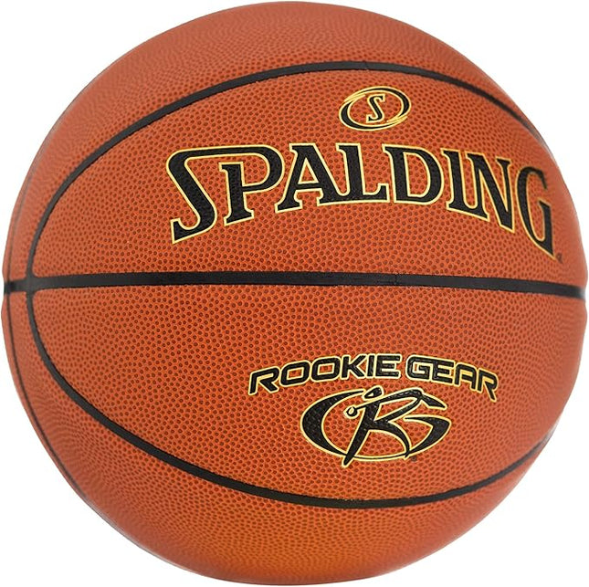 Spalding Rookie Gear 27.5" Basketball | Lighter to Help Develop Technique | Designed for Indoor & Outdoor Play