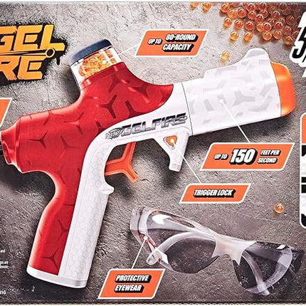 Nerf Pro Gelfire Twist Shot Blaster, 150 FPS, 5,000 Gelfire Rounds, T-Pull Priming, Integrated 80 Round Hopper, Eyewear, Ages 14+