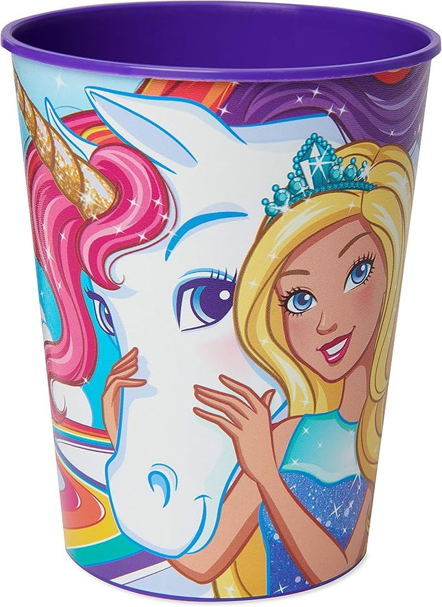 American Greetings Barbie Party Supplies, 16 oz. Plastic Party Cups (8-Count)