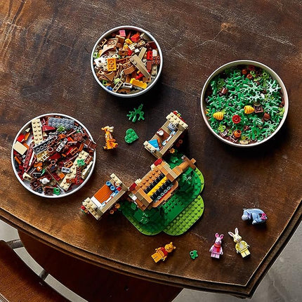 LEGO Ideas Disney Winnie The Pooh 21326 Building Set - Home Décor Collectible Gift with Piglet Minifigure and Eeyore Figure, Pooh Bear House Opens for Easy Access, Classic Display Model for Adults
