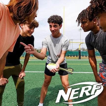 Nerf Lightstrike Vortex Foam Football - Color Changing LED Soft Vortex Football for Long-Distance Throws - Impact Activated - Batteries Included