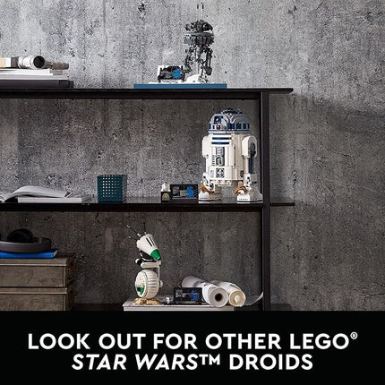 LEGO Star Wars R2-D2 Building Set - Collectible Toy for Adults, Ages 18+ - Display for Room or Office Desk - Info Plaque Included - Gift Idea for Fans - 75308