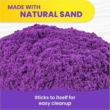 Kinetic Sand, 2.5lbs Purple Play Sand, Amazon Exclusive, Resealable Bag (Packaging May Vary), Sensory Toys, Holiday Gifts & Stocking Stuffers for Kids Ages 3 and up