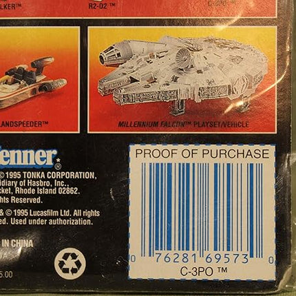 Star Wars Power of the Force Red Card 3 3/4" C-3PO Action Figure.