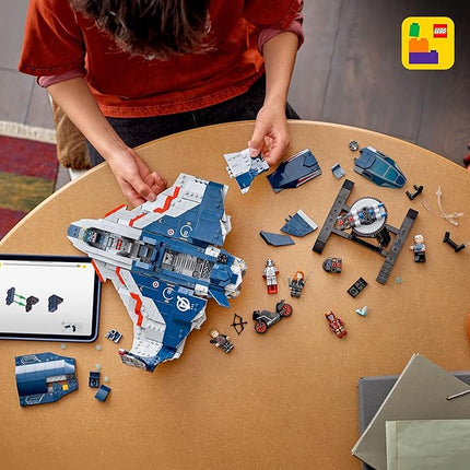 LEGO Marvel Avengers: Age of Ultron Quinjet - Kids Toy for Boys and Girls, Ages 12+ - Avengers Toy with 5 Marvel Action Figures - Collectible Decor & Playset - Gift Idea for Birthdays - 76325