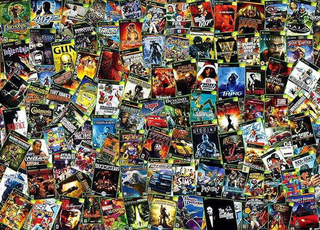 X-Treme Games Collage Puzzle for Adults and Kids | Difficult 1000-Piece Jigsaw Puzzle Toy | Interactive Brain Teaser, Fun Quarantine Gifts | 28 x 20 Inches