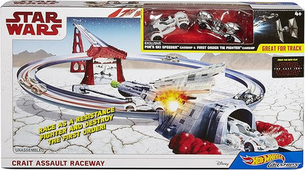 Hot Wheels Star Wars Crait Assault Raceway, Track Set