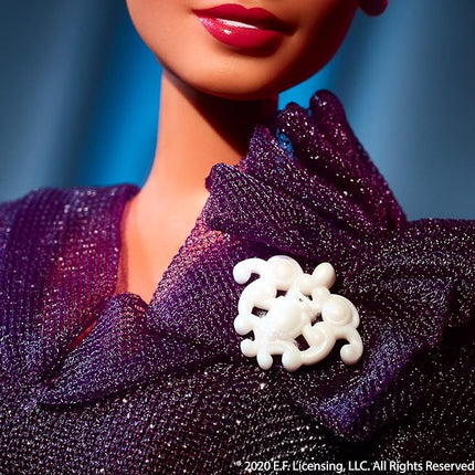 Barbie Inspiring Women Series Ella Fitzgerald Collectible Doll, Approx. 12-in, Wearing Purple Gown, with Microphone, Doll Stand and Certificate of Authenticity