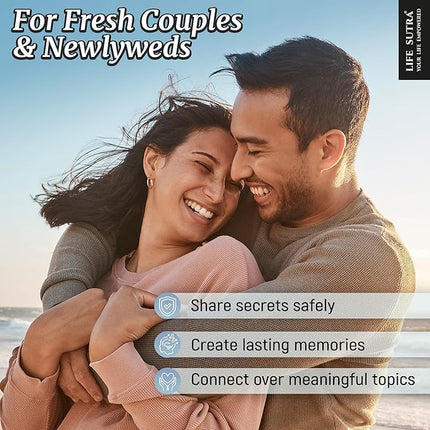 Couple Conversation Games & 400 Activities for Adults, Fun Board Card Game for Adult Couples in Relationship - Birthdays, Wedding, Bridal Shower, Wife Husband Gift, 2 Players Date Night Ideas Gifts