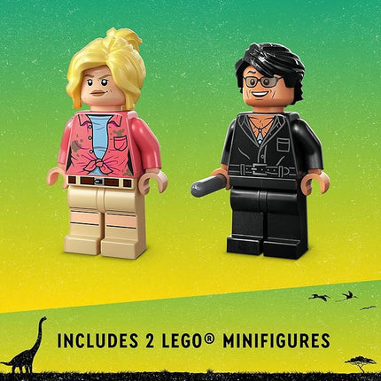 LEGO Jurassic Park Triceratops Research, Jurassic World Toy, Fun Birthday Gift Idea for Kids Ages 8 and Up, Featuring a Buildable Ford Explorer Car Toy and Dinosaur Figure, 76959