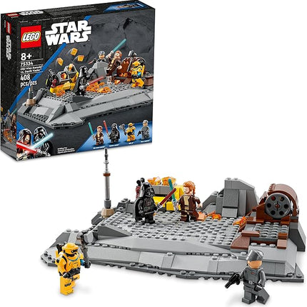 LEGO Star Wars OBI-Wan Kenobi vs. Darth Vader 75334 Building Toy Set - Features 4 Minifigures with Lightsabers for Buildable Battles, Great Collectible Gift for Kids, Boys, and Girls Ages 8+