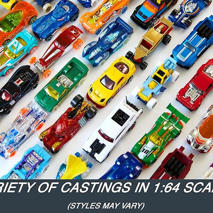 Hot Wheels Toy Cars & Trucks, 50-Pack of 1:64 Scale Vehicles, Individually Packaged (Styles May Vary) (Amazon Exclusive)