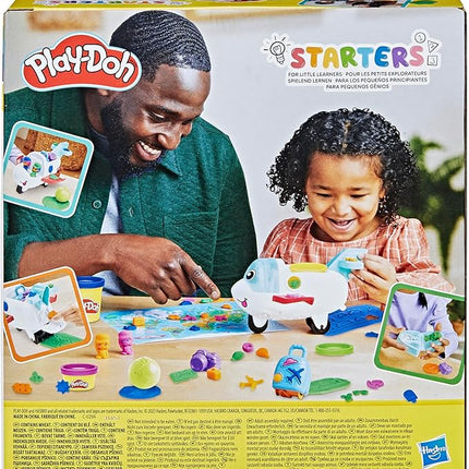 Play-Doh Airplane Explorer Starter Set, Preschool Toys for 3 Year Old Girls & Boys & Up with Jet, World Map Playmat, 3 Accessories, & 4 Modeling Compound Colors