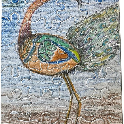 12 Blank Jigsaw Puzzles - 5.5 inch x 8 inch, 28 Pieces per Puzzle - Excellent for Kids Activities, Arts & Crafts, Invitations, Blank Puzzles to Draw On