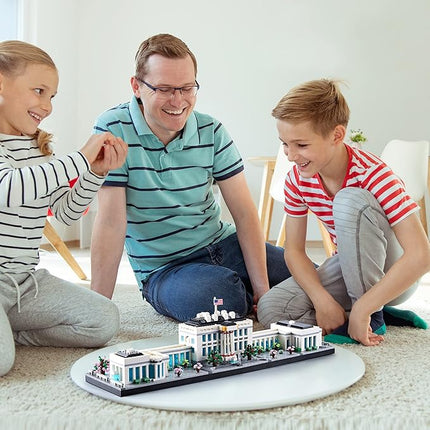 Architecture Sets for Adults White House U.S. Capital Collection Building Kit Micro Blocks Famous Landmark, Mini Bricks Toys Presents for Kids 3520 PCS