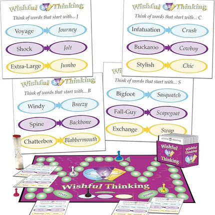 Wishful Thinking - Players Think Fast to Solve The Mystery Words in Time - Great for All Ages at Adult and Family Game Night