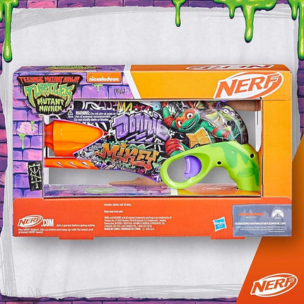 Nerf Teenage Mutant Ninja Turtles Blaster, 10 Elite Darts, Toy Foam Blasters, Ages 8 and Up