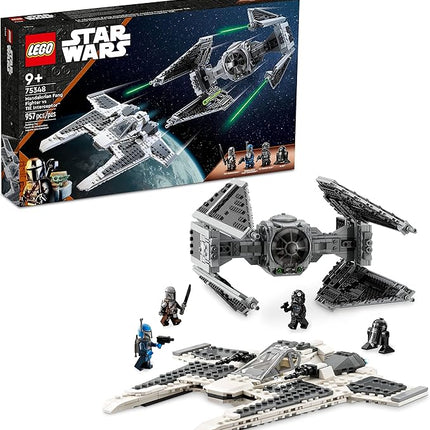Lego Star Wars Mandalorian Fang Fighter vs. TIE Interceptor 75348 Building Toy Set, Perfect for Ages 9 and Up