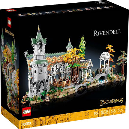 LEGO Icons The Lord of The Rings: Rivendell Building Model Kit for Adults, Construct and Display a Middle-Earth Valley with 15 Minifigures, A Great Gift for LOTR Fans and Movie-Lovers, 10316