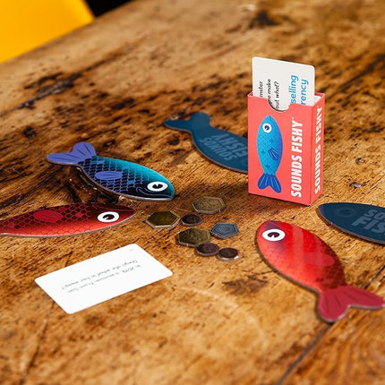 Big Potato Sounds Fishy Board Game: The Bluffing Family Game for Kids 10+ - Best New Family Quiz Games, Trivia Games for Groups of People