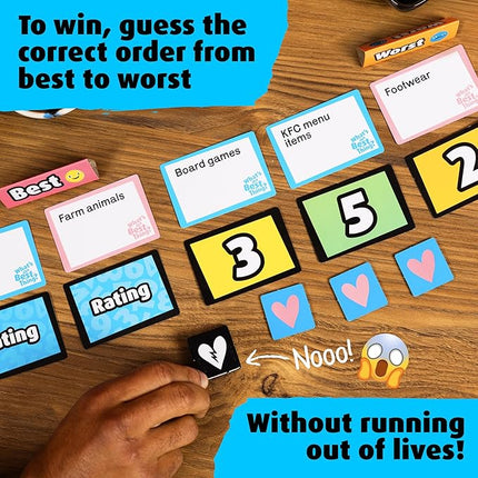 What's The Best Thing Hilarious Ranking Board Game for Teens and Adults, Perfect for Birthday Parties and Game Nights
