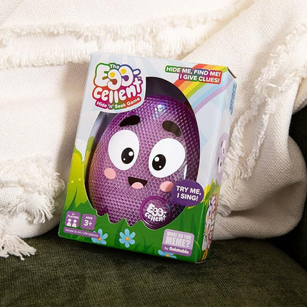 Eggcellent by Relatable, The Kid-Friendly Hide & Seek Game, Toddler Toys for Ages 3+, Includes 1 Eggcellent Light-Up Toy That Sings