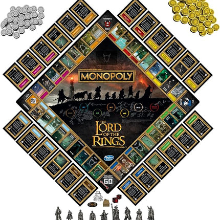 Hasbro Gaming Monopoly: The Lord of The Rings Edition Board Game Inspired by The Movie Trilogy, Play as a Member of The Fellowship, Ages 8 and Up (Amazon Exclusive)