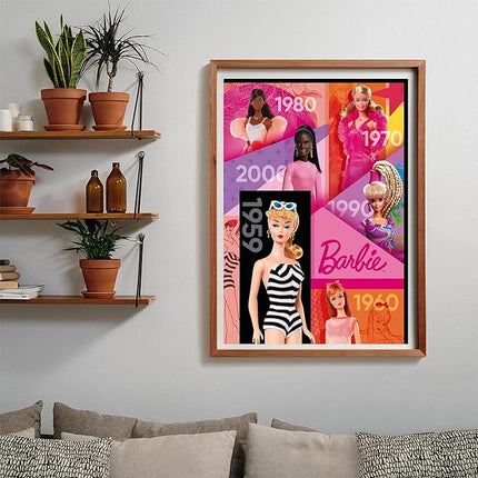 Clementoni Jigsaw Puzzle Barbie 1000 Pieces - Poster Included, Puzzle for Adults 14-99 Years, Gift for Men/Women, Doll, Made in Italy, 39806