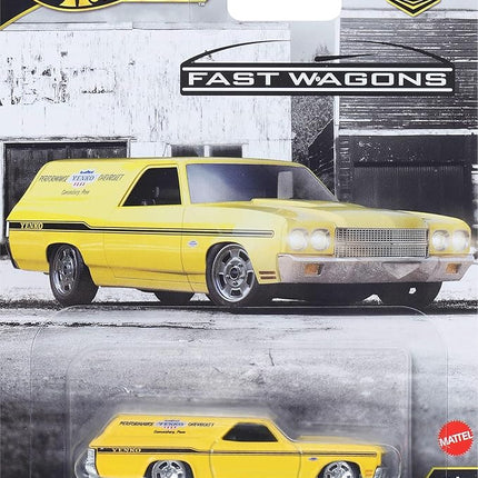 Hot Wheels Premium Car Culture Collectible Toy Car, 1:64 Scale Die-Cast '70 Chevelle SS Wagon, Fast Wagons Vehicle with Real Riders Tires