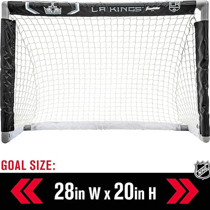 Franklin Sports NHL Mini Hockey Set - Kids Indoor Knee Hockey Goal, Ball, + 2 Stick Combo - Youth Team Indoor Toy Set - Official - Ages 3+