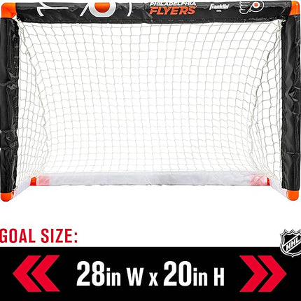 Franklin Sports NHL Mini Hockey Set - Kids Indoor Knee Hockey Goal, Ball, + 2 Stick Combo - Youth Team Indoor Toy Set - Official - Ages 3+