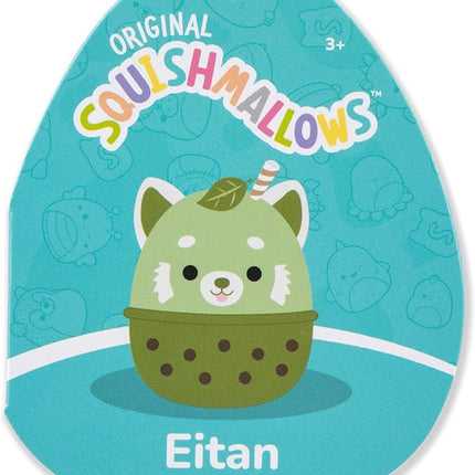 Squishmallows Original 14in Eitan The Matcha Boba Red Panda – Official Jazwares Plush (Large)