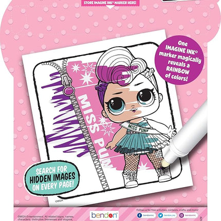 Bendon L.O.L. Surprise Imagine Ink Magic Ink Picture, Game & Activity Book 42755,Multicolor