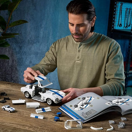 Hot Wheels Elite Series Building Set, Corvette Grand Sport with 918 Pieces, Realistic Details and Custom Decals, Adult Collectors and Kids Ages 10+