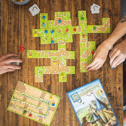 Asmodee Carcassonne Board Game - Classic Tile-Laying Strategy Game, Family Fun Medieval Adventure for Kids & Adults, Ages 7+, 2-5 Players, 35 Minute Playtime