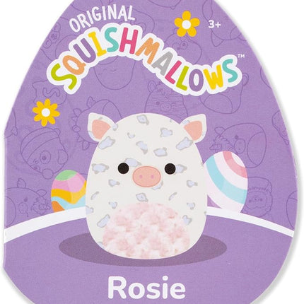 Squishmallows Original 12in Rosie The White Spotted Pig with Pink Swirl Belly – Official Jazwares Easter Plush (Medium-Sized)
