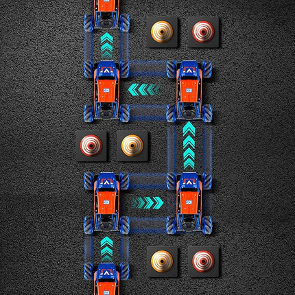 1:14 Scale 4WD Metal Remote Control Car, 360° Rotating Hand Gesture Sensor Control Monster Truck All Terrains RC Car Vehicle Stunt Car with Rechargeable Batteries gift for Boys Kids and Adults