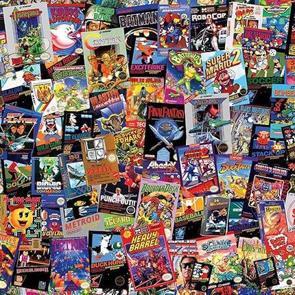 8-Bit Armageddon Retro Video Game Puzzle for Adults and Kids | 1000 Piece Jigsaw Puzzle Toy | Interactive Brain Teaser for Family Game Night | 28 x 20 Inches