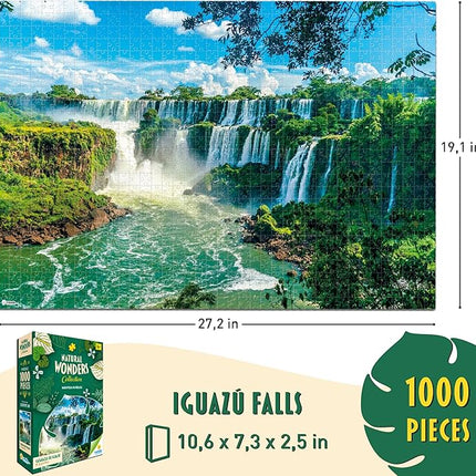 RONDA 1000 Piece Natural Wonders Puzzle Set - World Jigsaw Collection, Family Challenge 3-Pack, Adult and Kids Brain Teaser