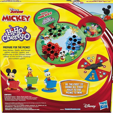 Hasbro Gaming Hi Ho Cherry-O Game Disney Mickey Mouse Clubhouse Edition (Amazon Exclusive)