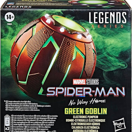 Marvel Legends Series Green Goblin Electronic Pumpkin, Spider-Man: No Way Home Adult Collectible Roleplay Gear