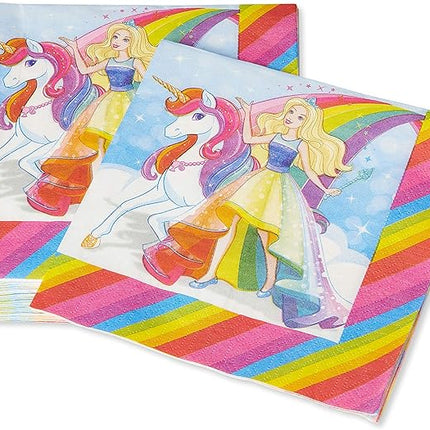 American Greetings Barbie Party Supplies, Paper Lunch Napkins (50-Count)