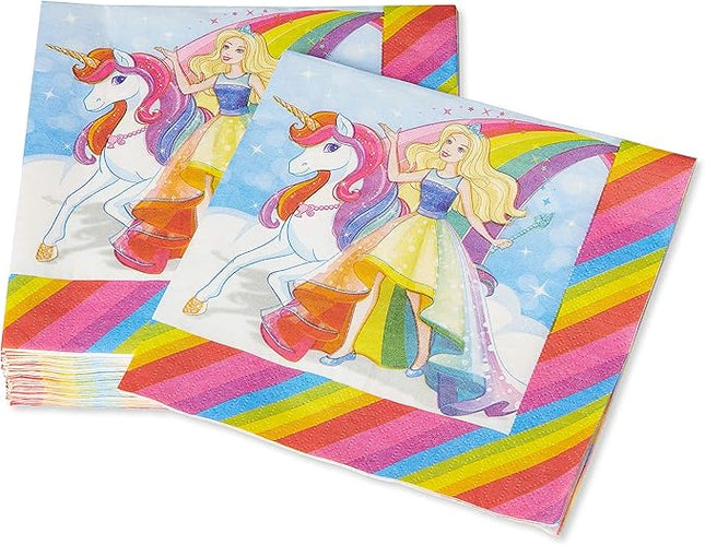 American Greetings Barbie Party Supplies, Paper Lunch Napkins (50-Count)