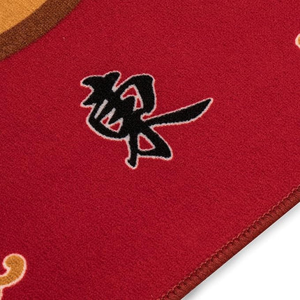 Yellow Mountain Imports Multi-Purpose Table Cover for Mahjong, Poker, Card Games, Board Games, Tile Games, and Dominoes - Vibrant Red, 31.1 Inches