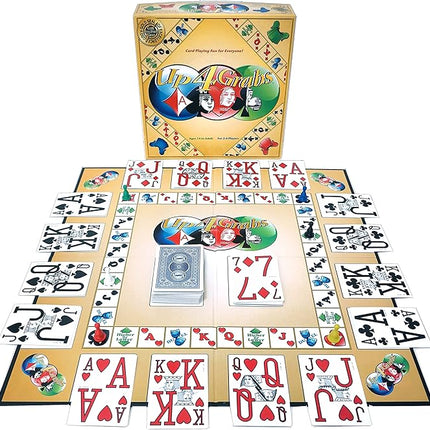 Up 4 Grabs – The Wild Card-Playing Board Game Packed with Twists and Turns – Classic Family & Adult Game Night Fun