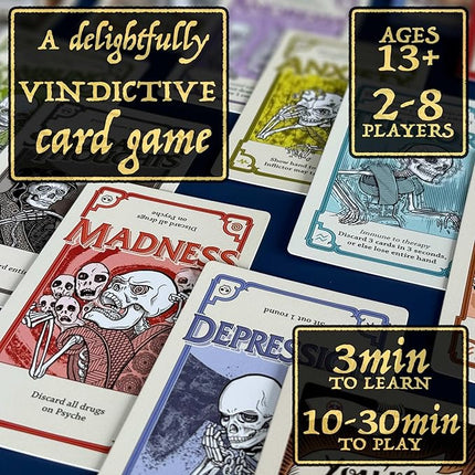 Pillbox Games Side Effects: Unleash The Fun & Chaos Using Therapy & Medication in This Hit Card Game for 2 to 8 Players