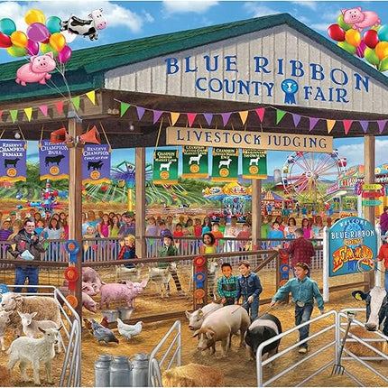 RoseArt - Chris Bigelow - Blue Ribbon County Fair - 1000 Piece Jigsaw Puzzle for Adults