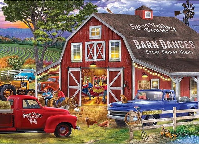 RoseArt - Chris Bigelow - The Barn Dance - 1000 Piece Jigsaw Puzzle for Adults