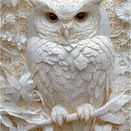 1000Piece Owl Jigsaw Puzzle for Adults - Challenging Jigsaw Puzzles for Relaxation & Brain Exercise, Premium Quality Adult Puzzle Game for Family Nights(Owl-S)
